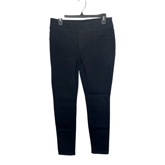 Chicos Jeggings Black Stretch Dark Wash Mid Rise Denim - Picture 3 of 8